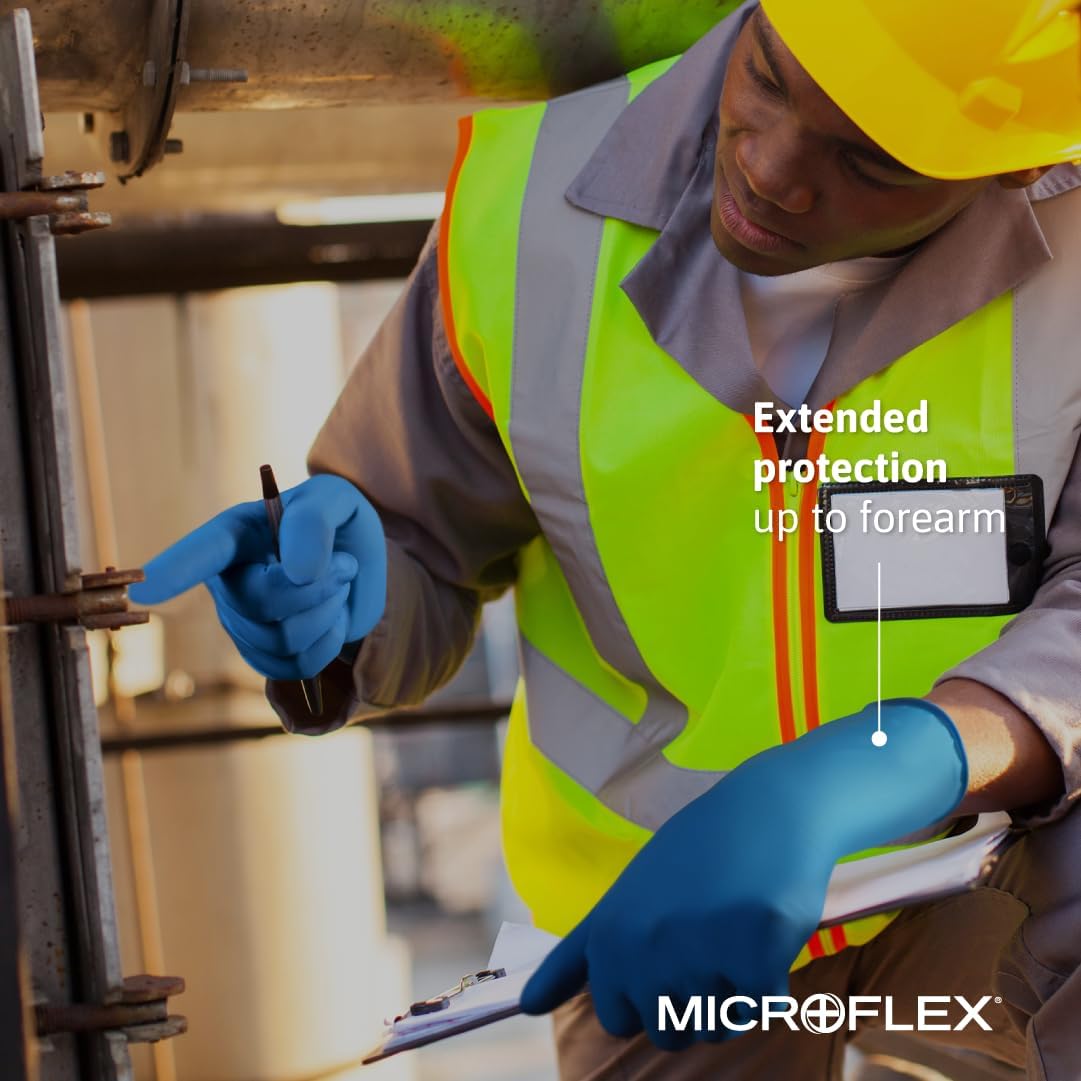 Ansell Microflex SafeGrip SG-375 Extra Thick Latex Gloves