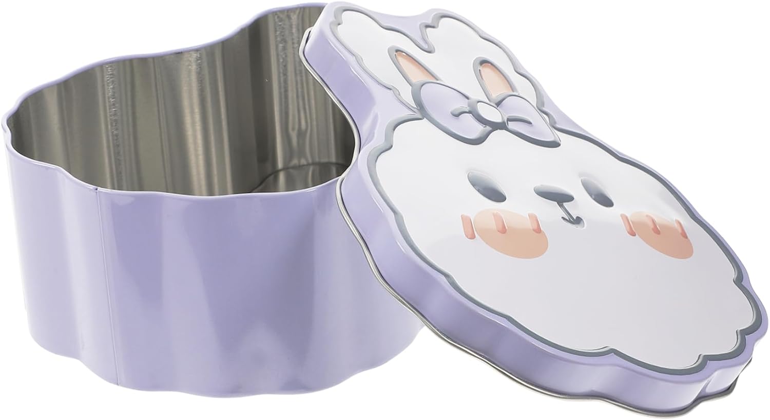 Rabbit Shaped Tinplate Candy Storage Box Multi Functional Party Favor Container