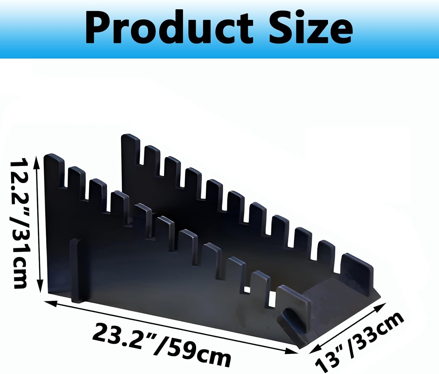 10 Tier Tile Sample Display Stand with Staggered Slots