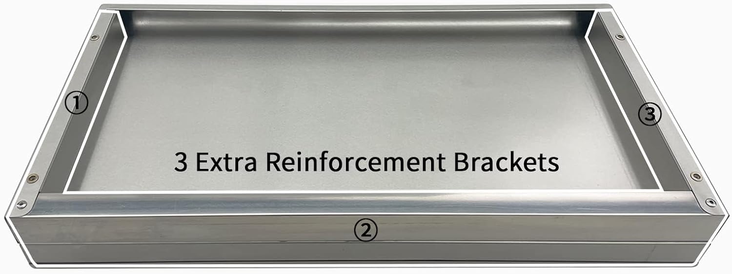 Stainless Steel Shelf 12x36 Inch Heavy Duty Wall Mount Storage Rack