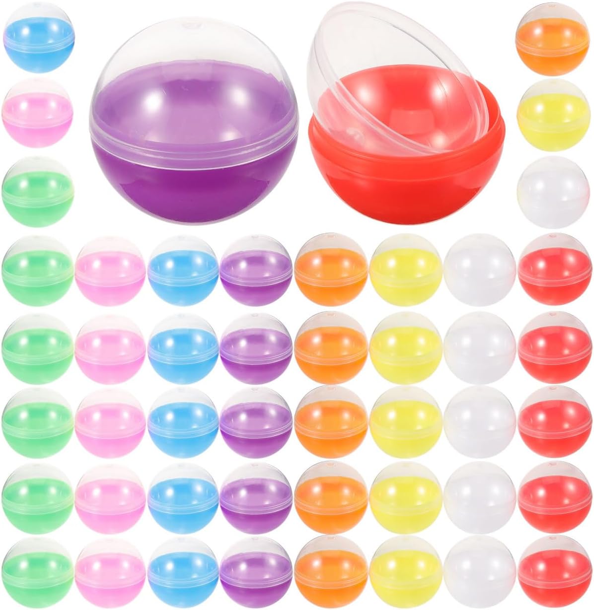 Homoyoyo 50pcs 45mm Vending Machine Capsules for DIY Crafts and Party Favors