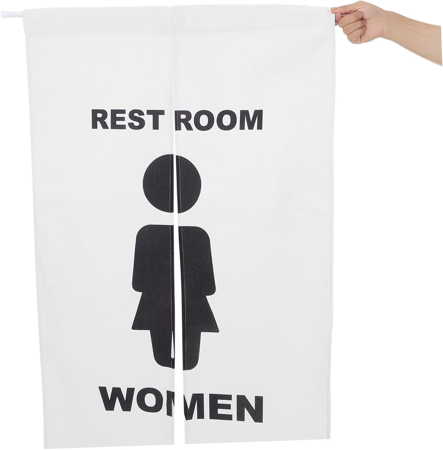 Zerodeko Public Restroom Privacy Curtain for Business Use