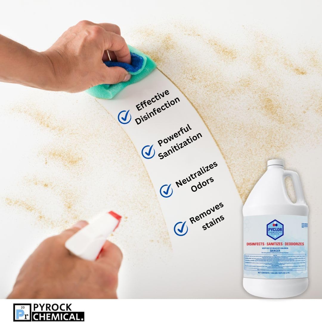 Pyclor Sodium Hypochlorite 615 Commercial Liquid Bleach 6 Gallons