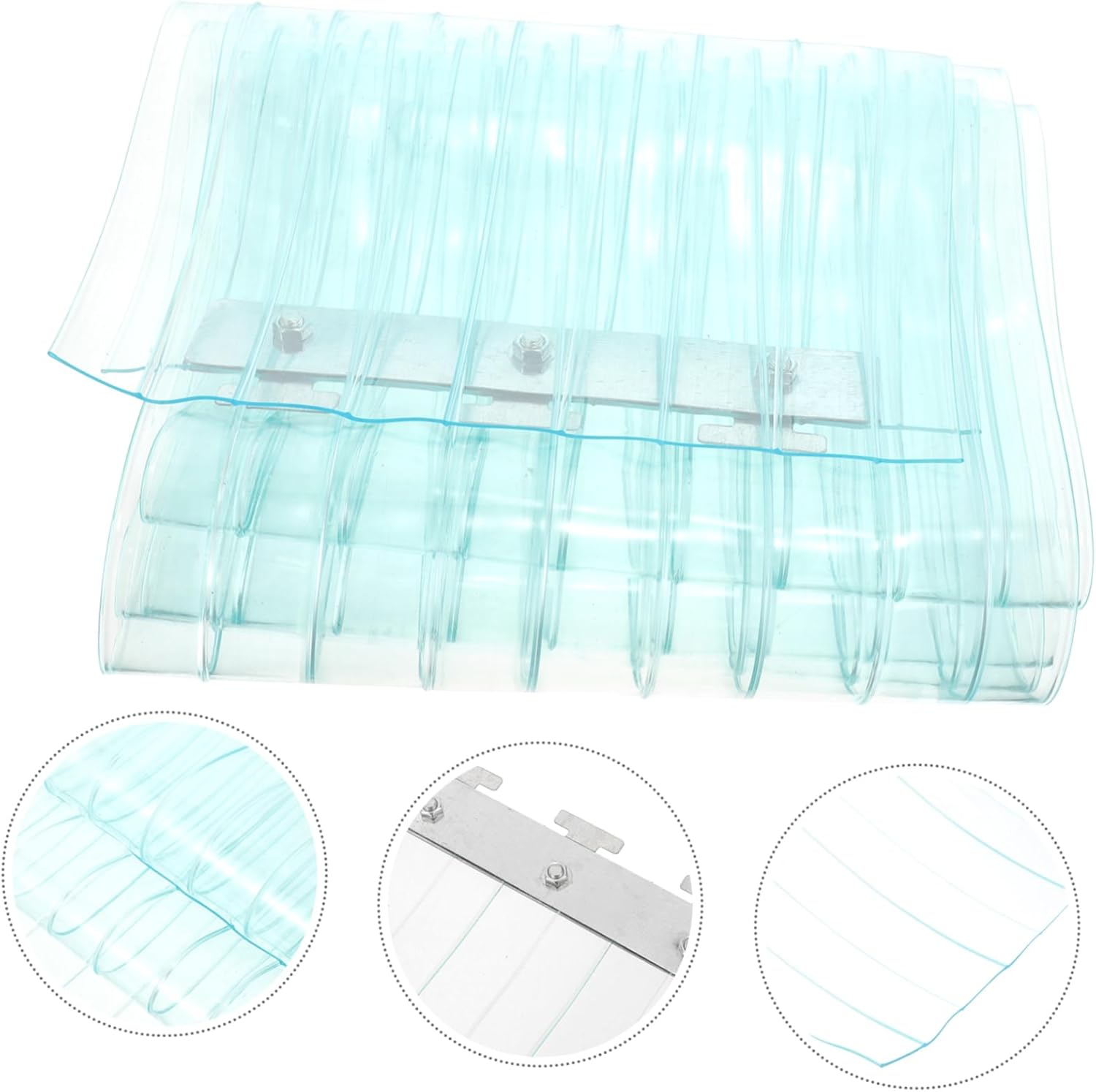 Ciieeo Transparent Door Curtain for Bathrooms and Garages
