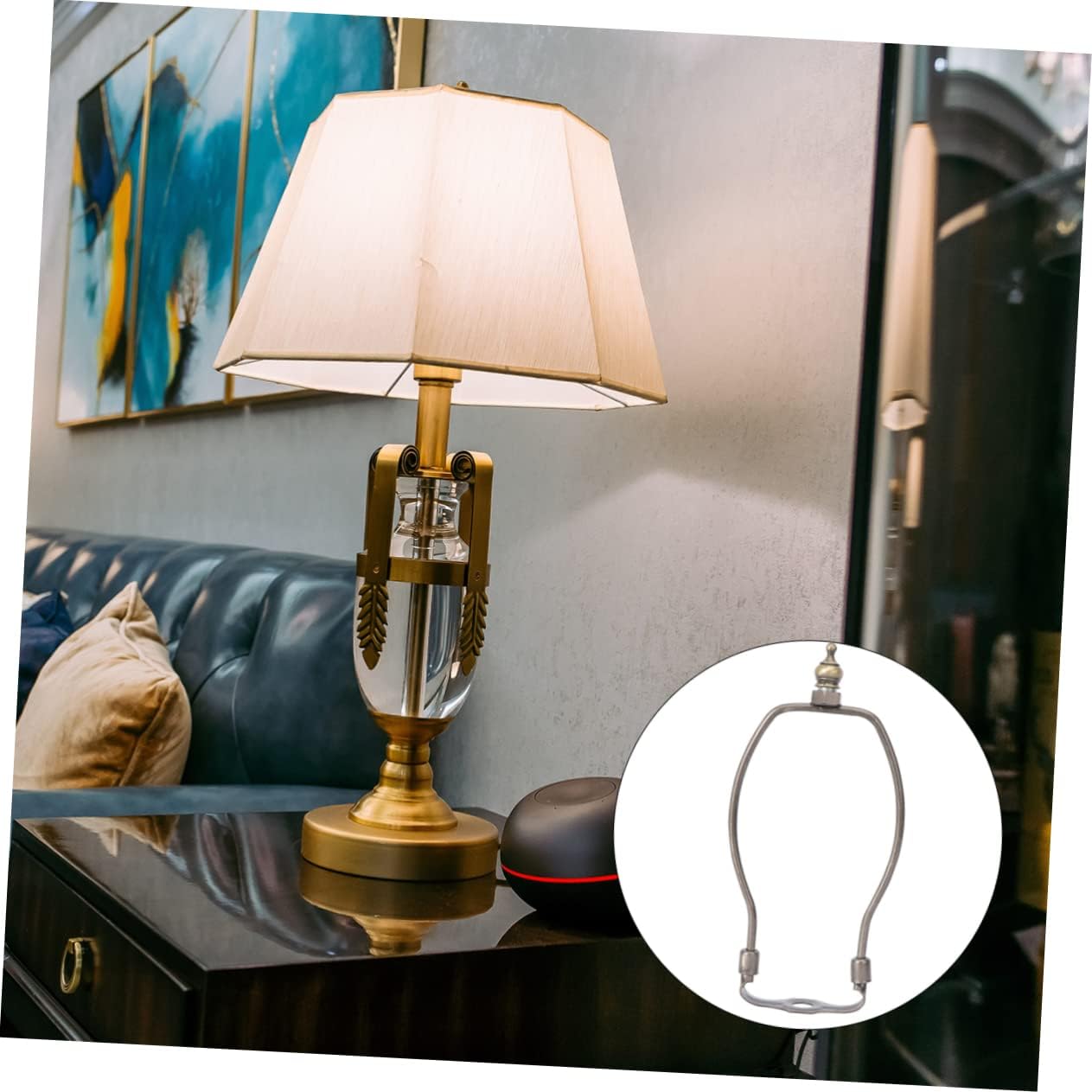 1pc Bronze Lamp Bracket Harp Holder for Table and Floor Lamps