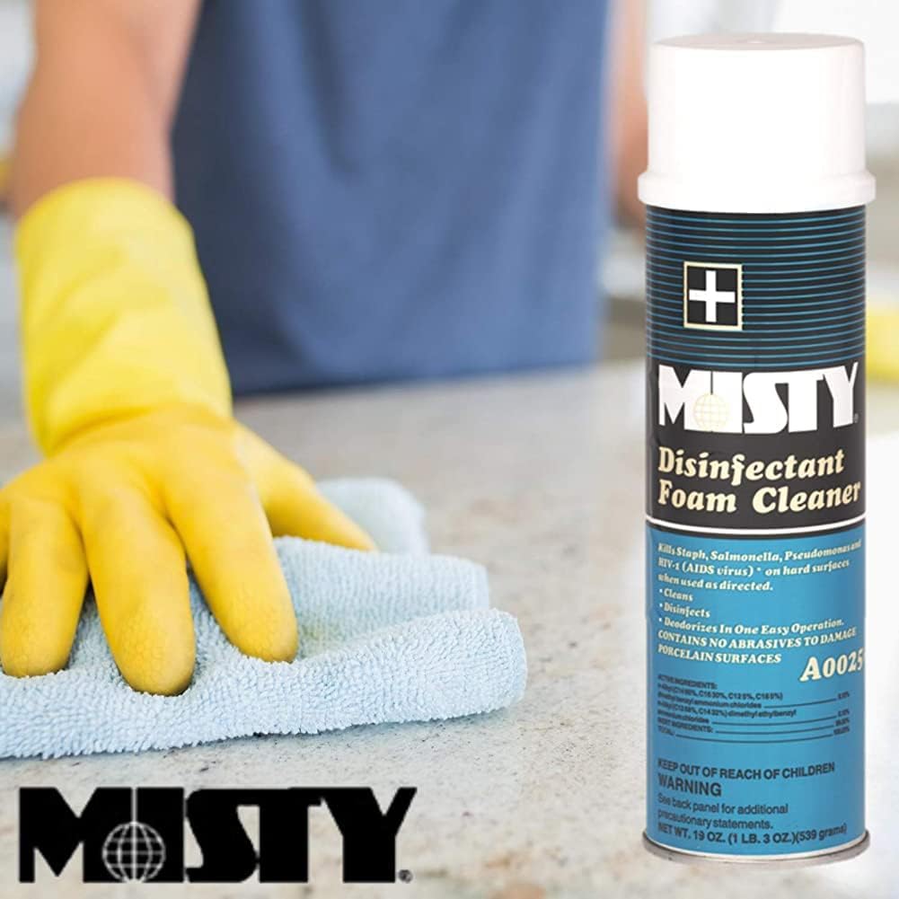Misty Disinfectant Foam Spray 19 oz Case of 12