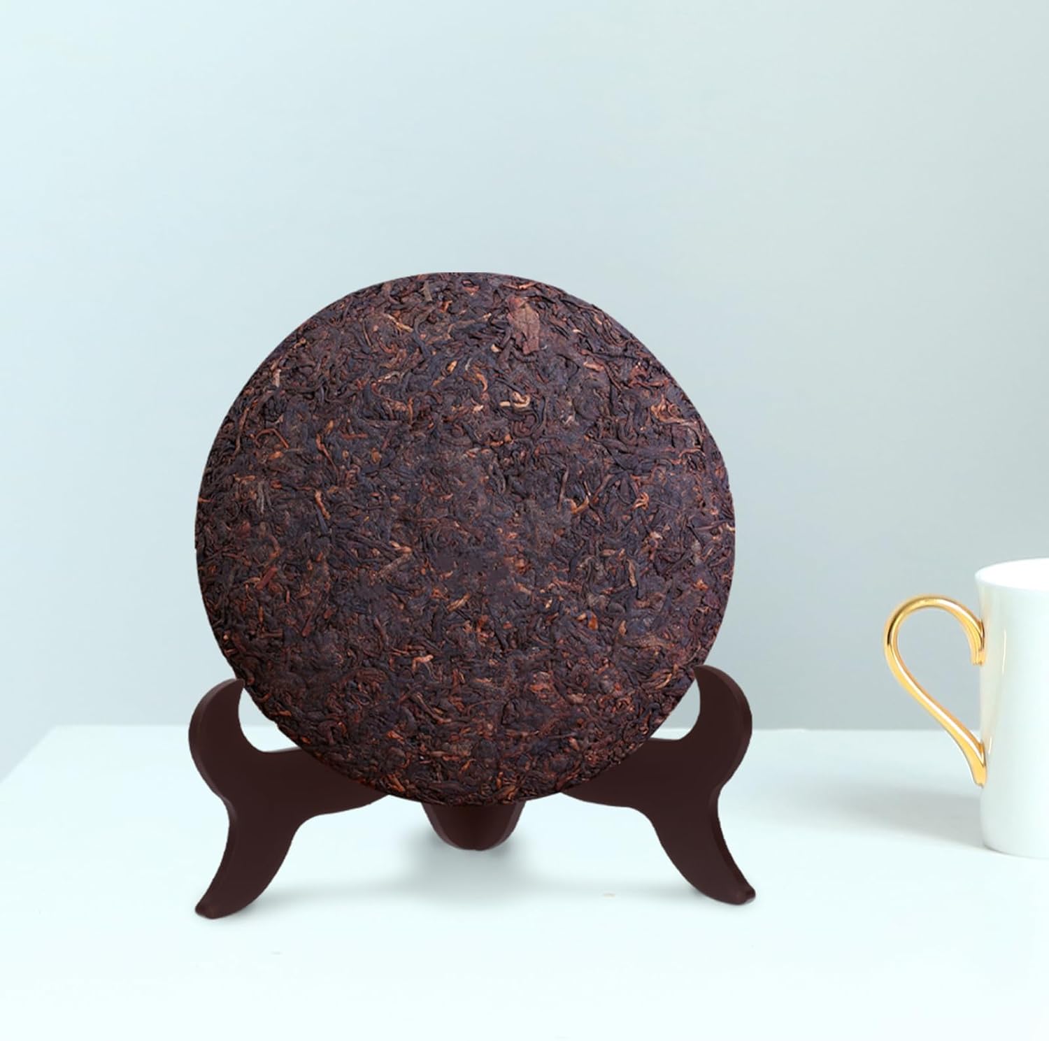 Wooden Plate Display Stand 10 Inch Adjustable Height Easel for Home Decor and Tea Ceremony