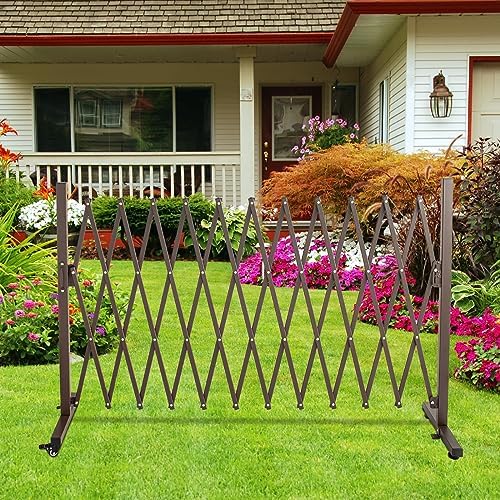 Aluminum Decorative Garden Fence with Casters