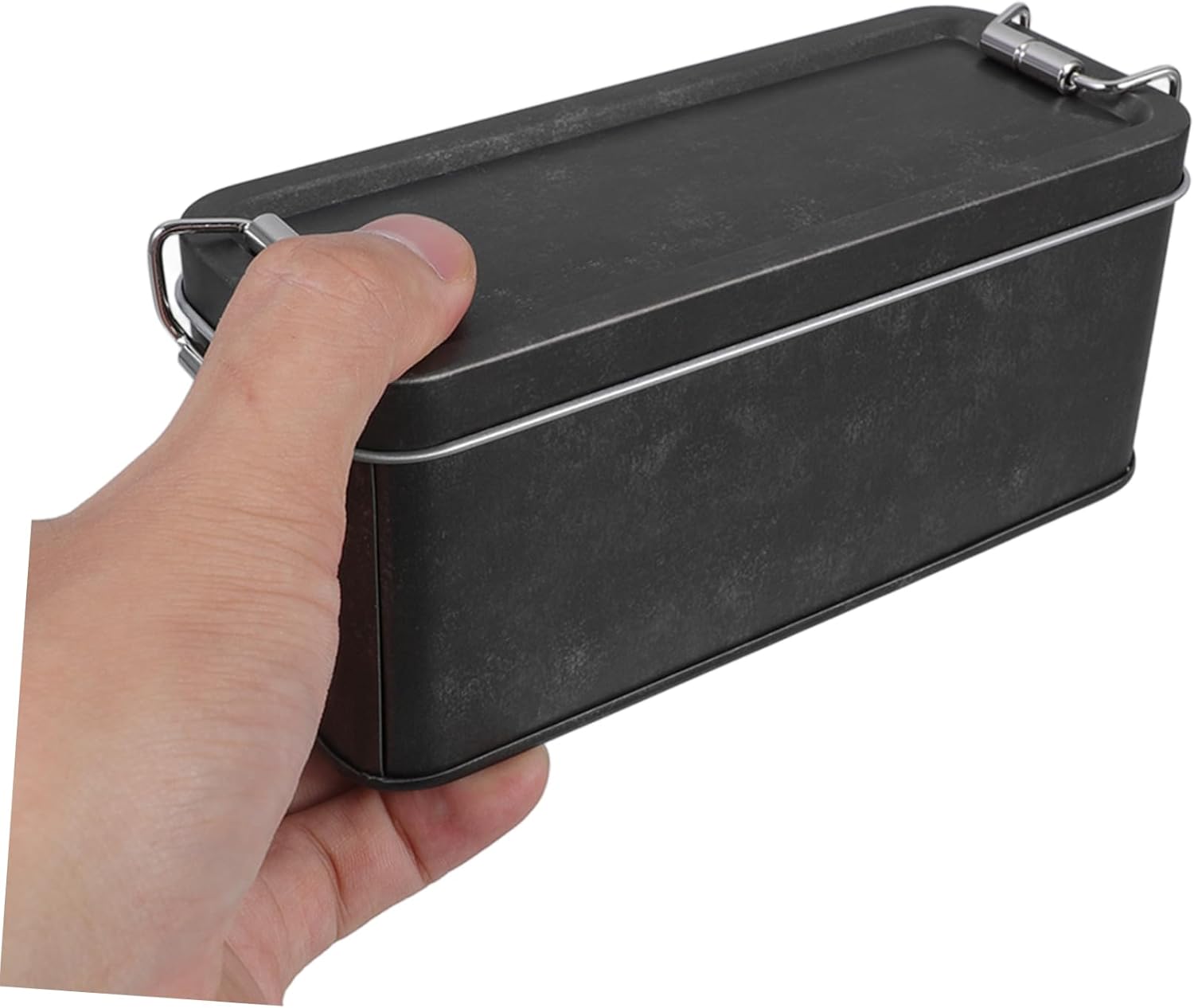 Vintage Tin Storage Box with Lid for Cookies Candies and Biscuits