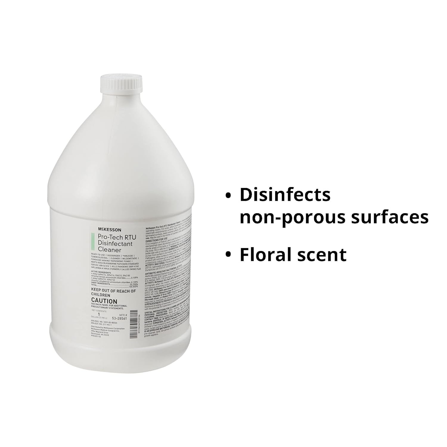 McKesson Pro-Tech Surface Disinfectant Cleaner 1 Gallon