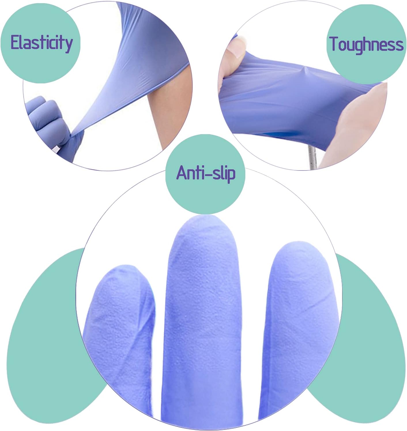 DrGreenPanda Nitrile Food Safe Gloves 3Mil Latex Free