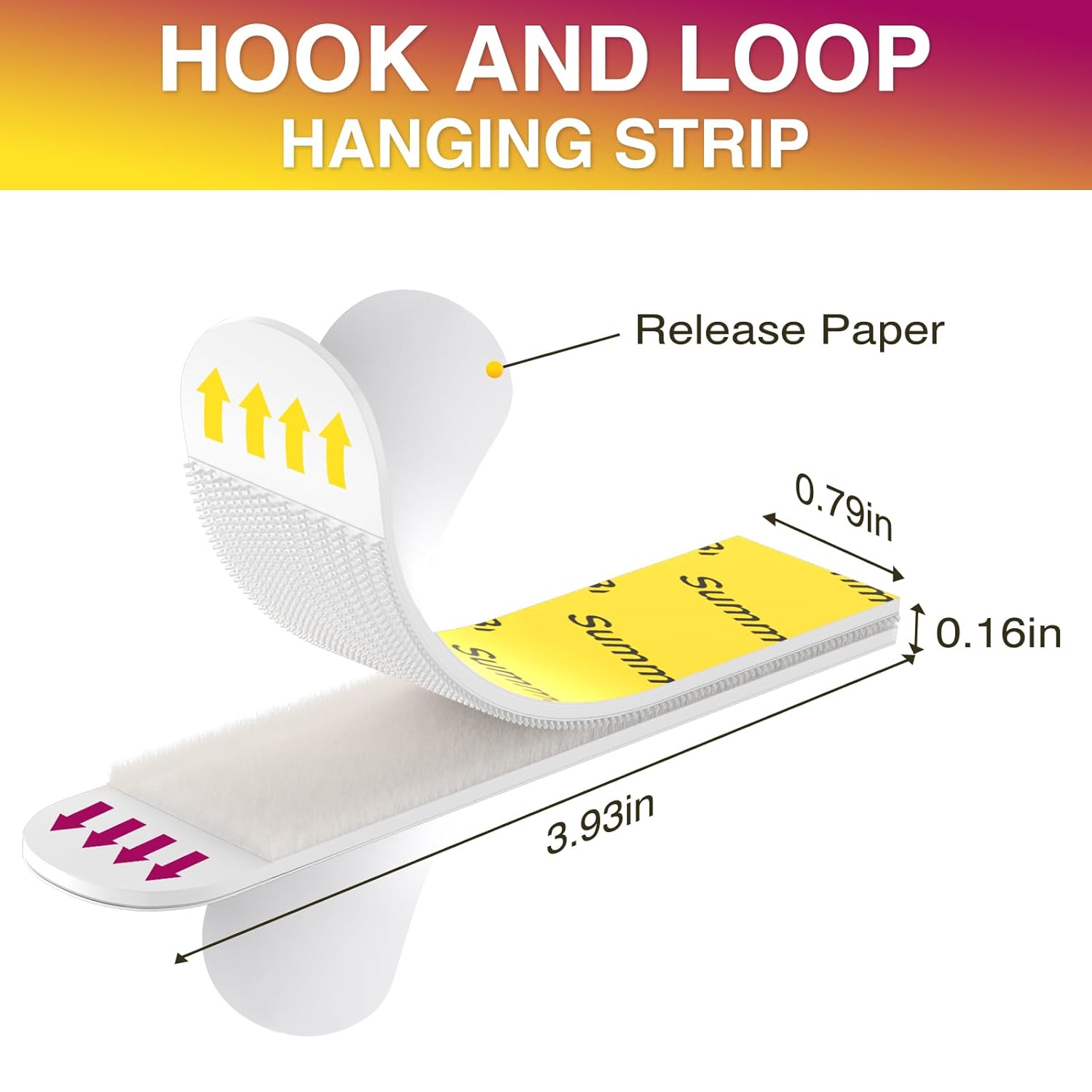 Summerbrite Heavy Duty Picture Hanging Strips 20 Pairs