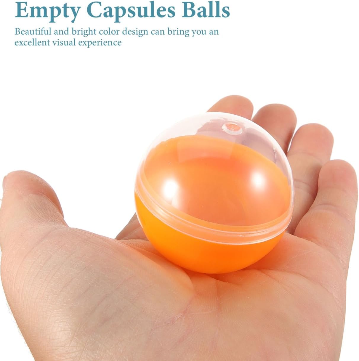 Ipetboom Vending Machine Capsules 50pcs Plastic Fillable Balls 18 Inch