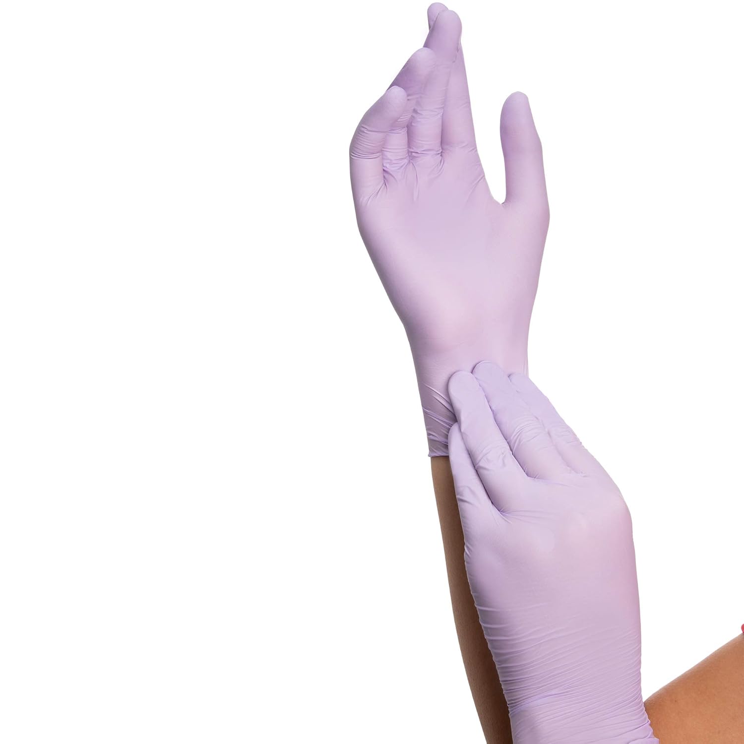 HALYARD Lavender Nitrile Exam Gloves Medium 31 Mil 2500 per Case