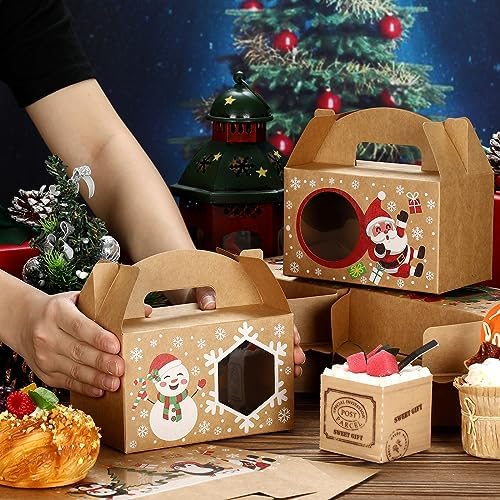 Fulmoon 24 Pcs Christmas Gift Boxes with Window