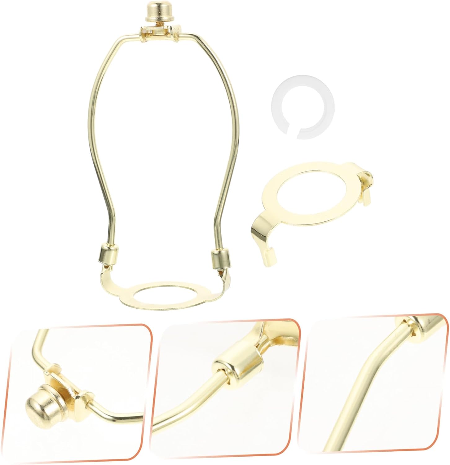 Veemoon Adjustable Lamp Shade Adapter Kit with Detachable Base