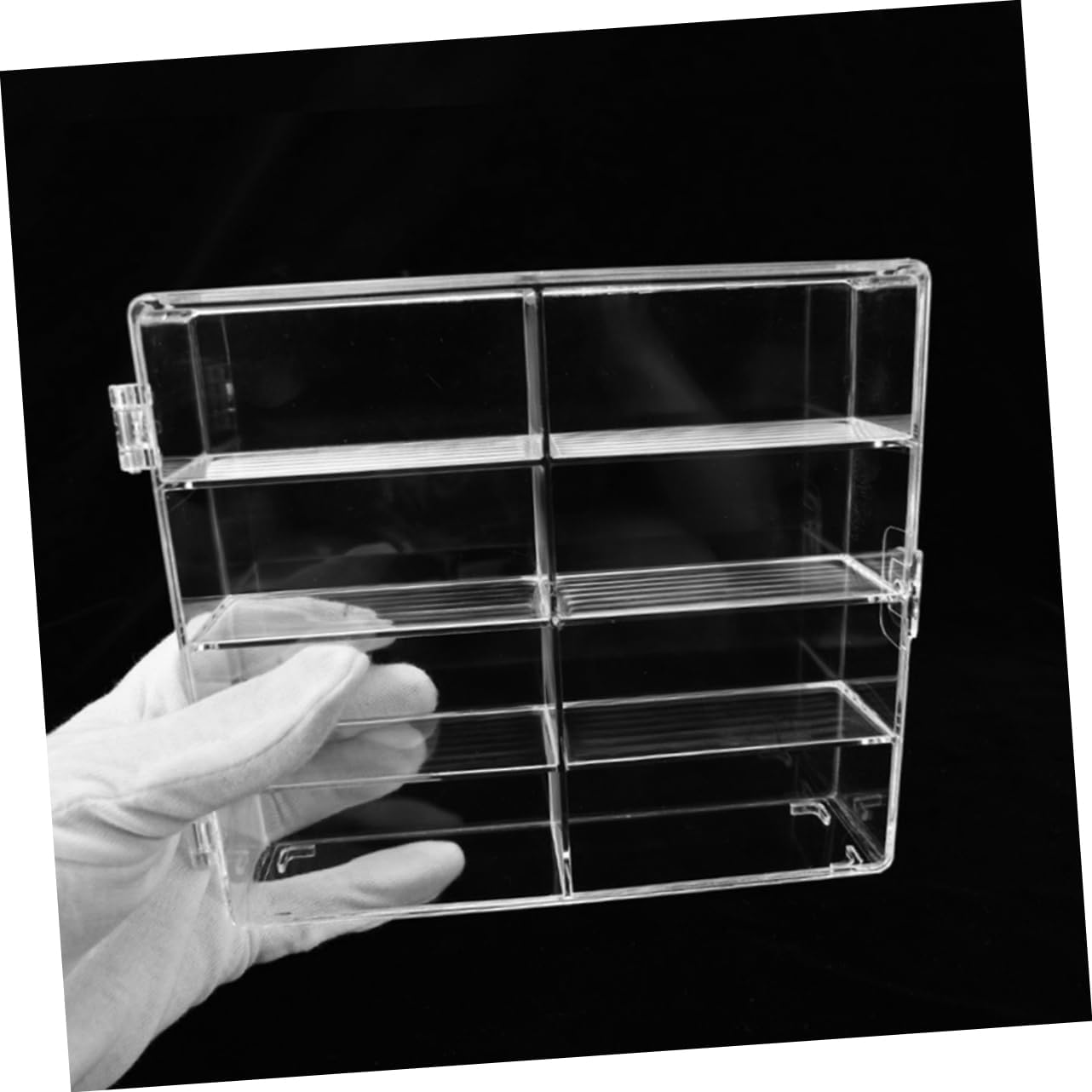 Modern Acrylic Model Car Display Stand with 8 Compartments
