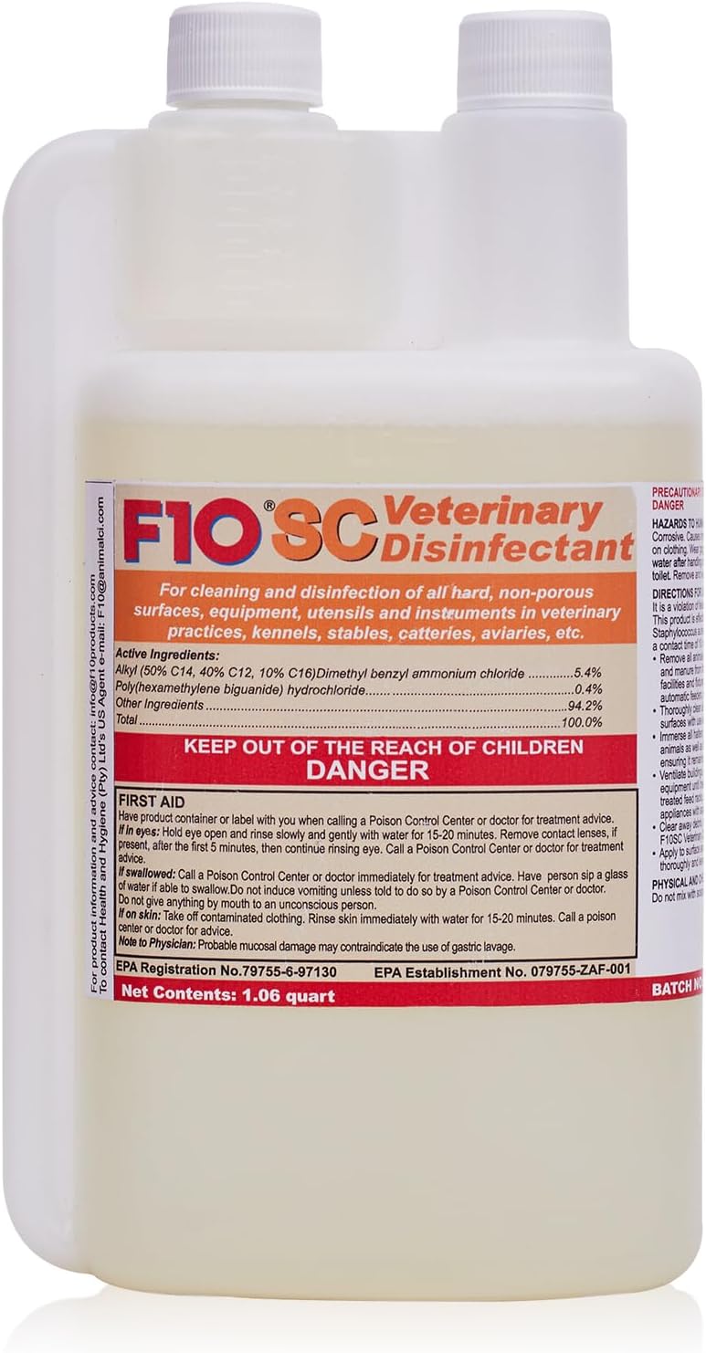 F10 SC Concentrated Disinfectant for Kennels and Animal Cages