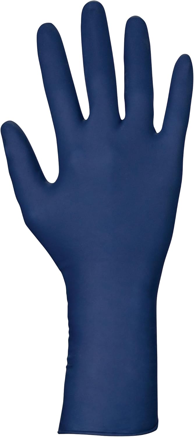 SAS Thickster Powdered Latex Gloves 14 Mil Large Blue Box of 50