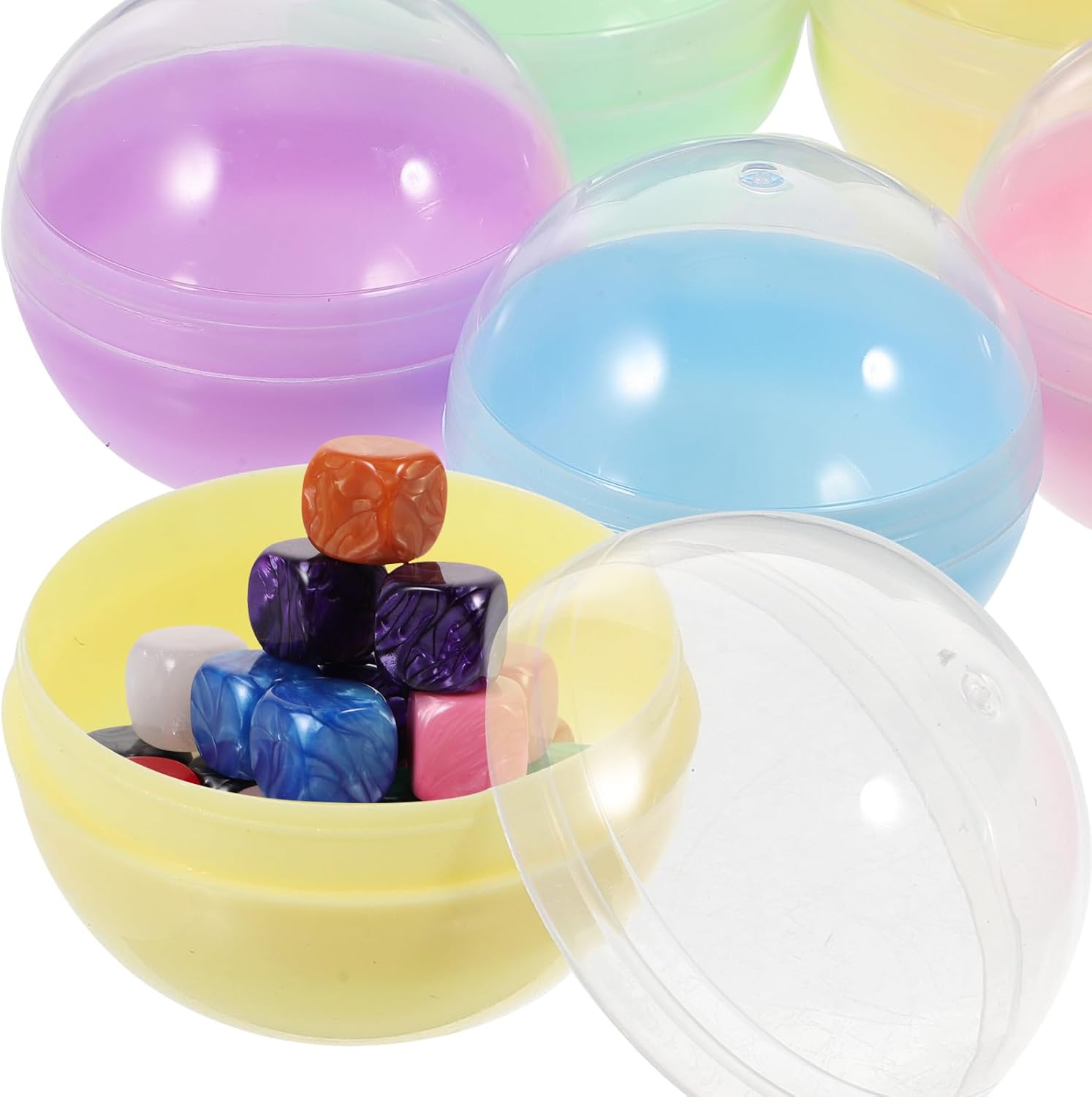 FAVOMOTO 50PCS Clear Round Vending Machine Balls