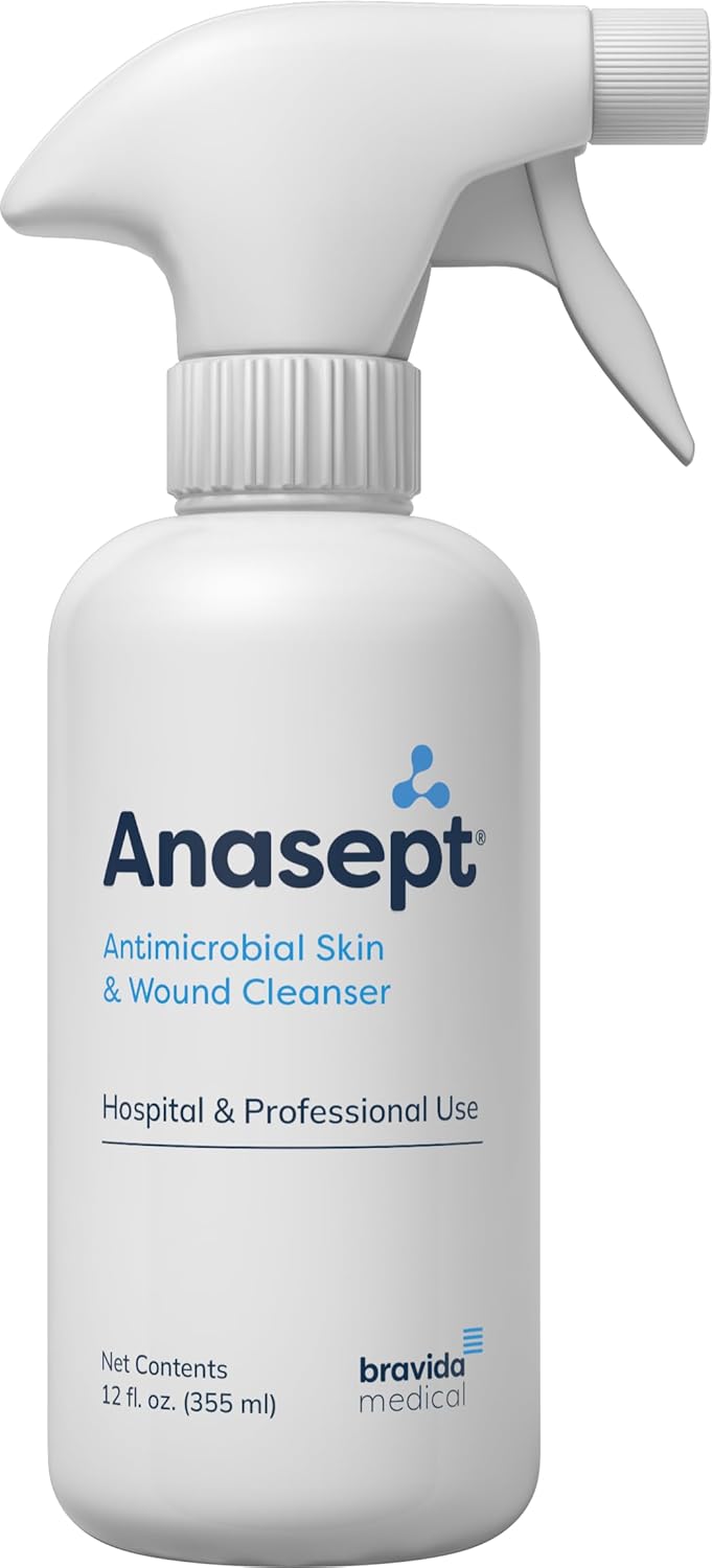 Anasept Skin and Wound Cleanser 12 oz Bottle with Finger Sprayer