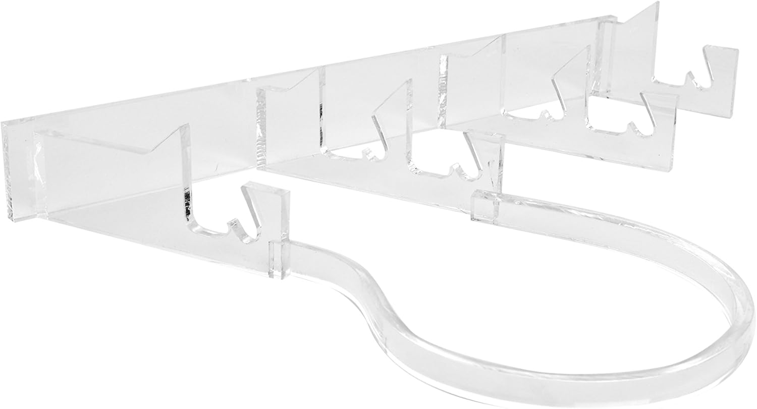Roberts 5 Piece Dinnerware Display Stand Clear Acrylic Modern Style