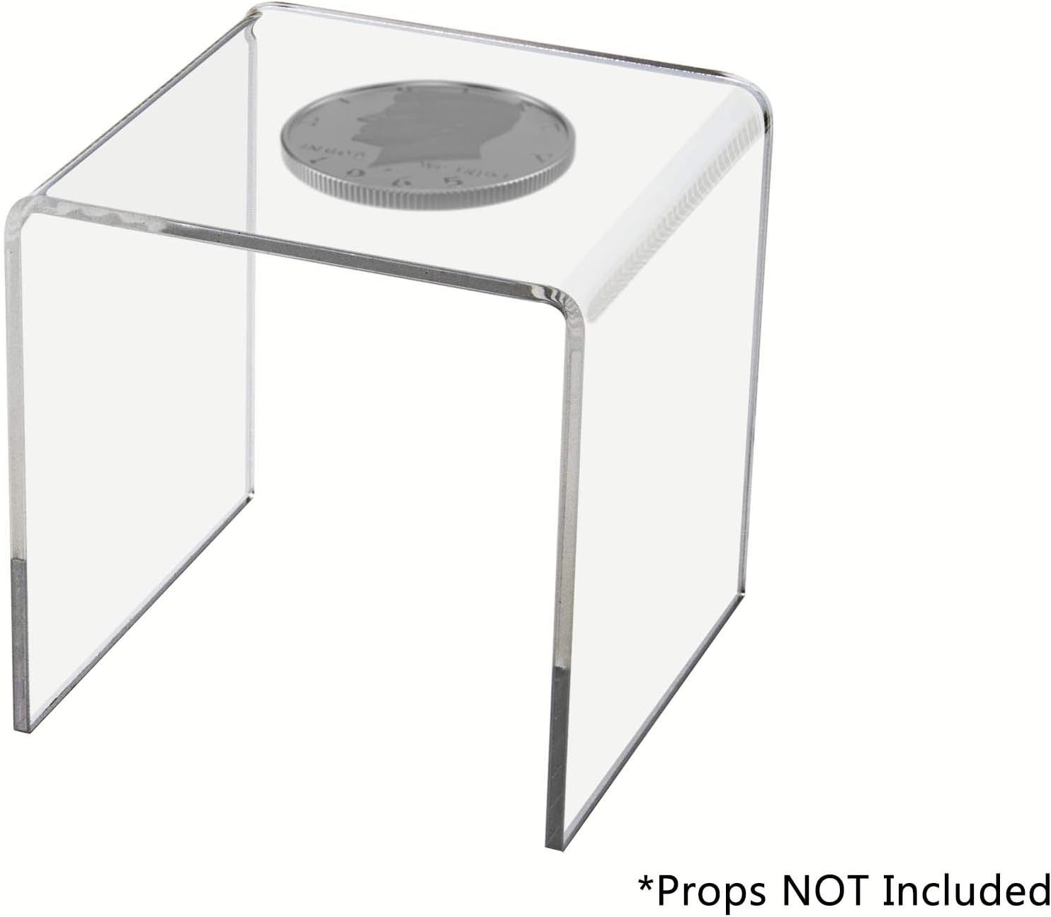 One Riser 3 Inch Display Stand Clear Acrylic Pedestal