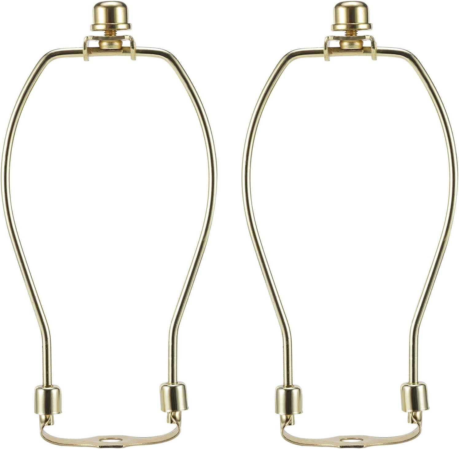 8 Inch Brass Lamp Harp Holder Set of 2