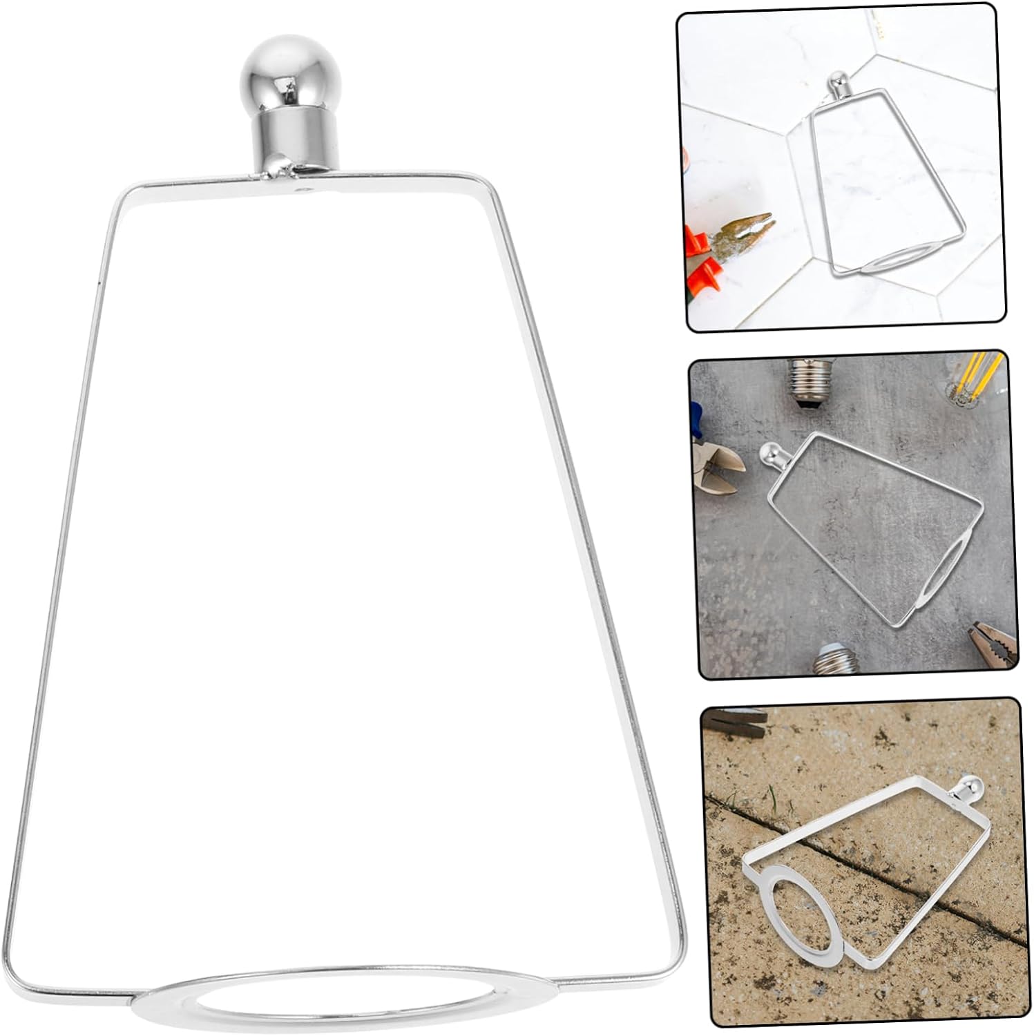 Crystal Lamp Stand for DIY Harp Lamp Shade Frame Adapter