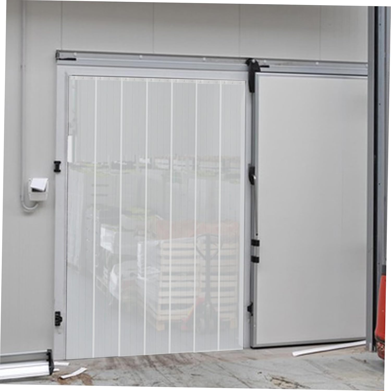 Ciieeo Transparent Door Curtain for Bathrooms and Garages