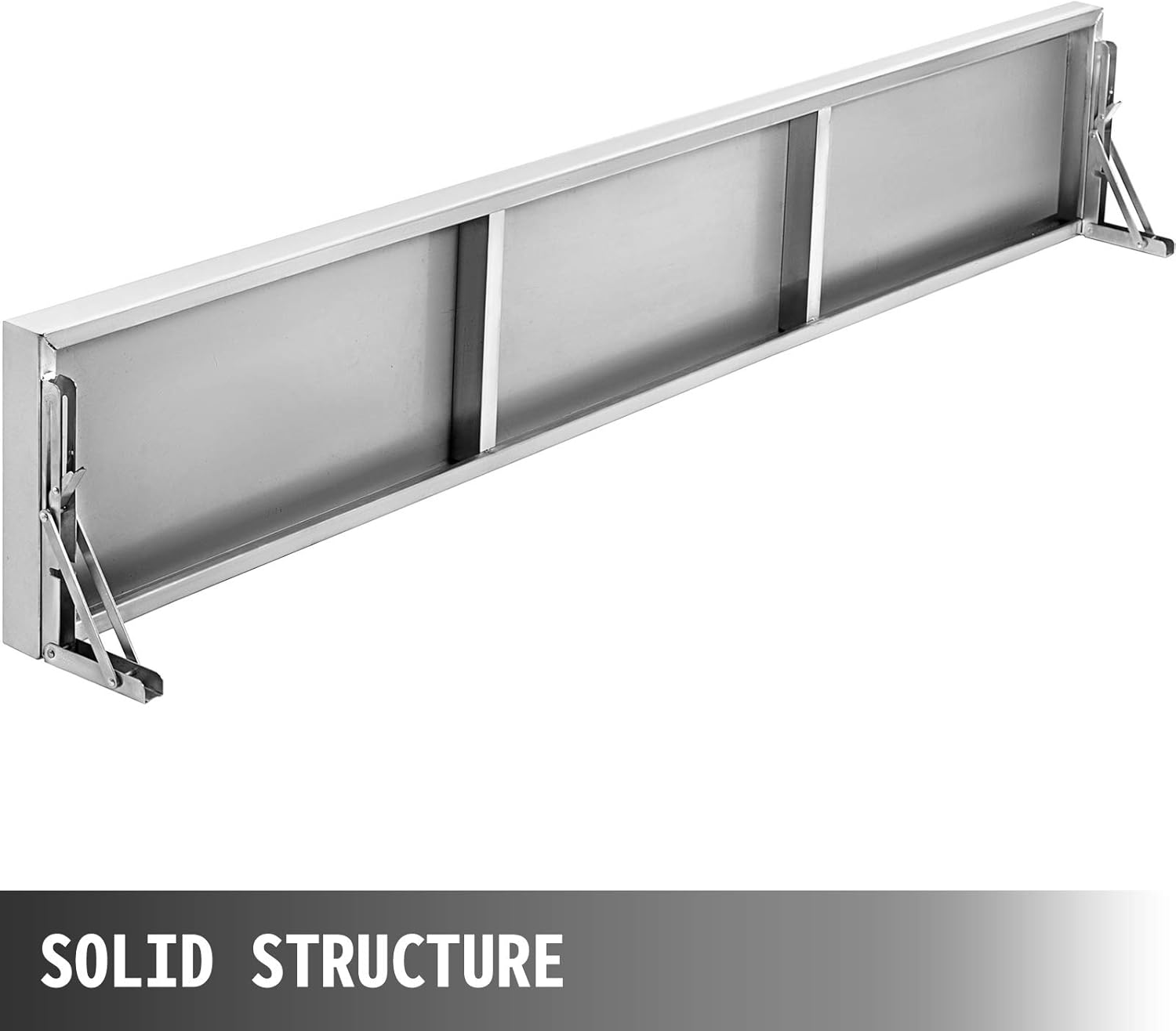 Happybuy Concession Shelf 708 x 114 Inch Stainless Steel Frame