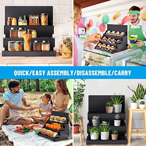 1855 x 16 x 15 Portable Display Stand - Black