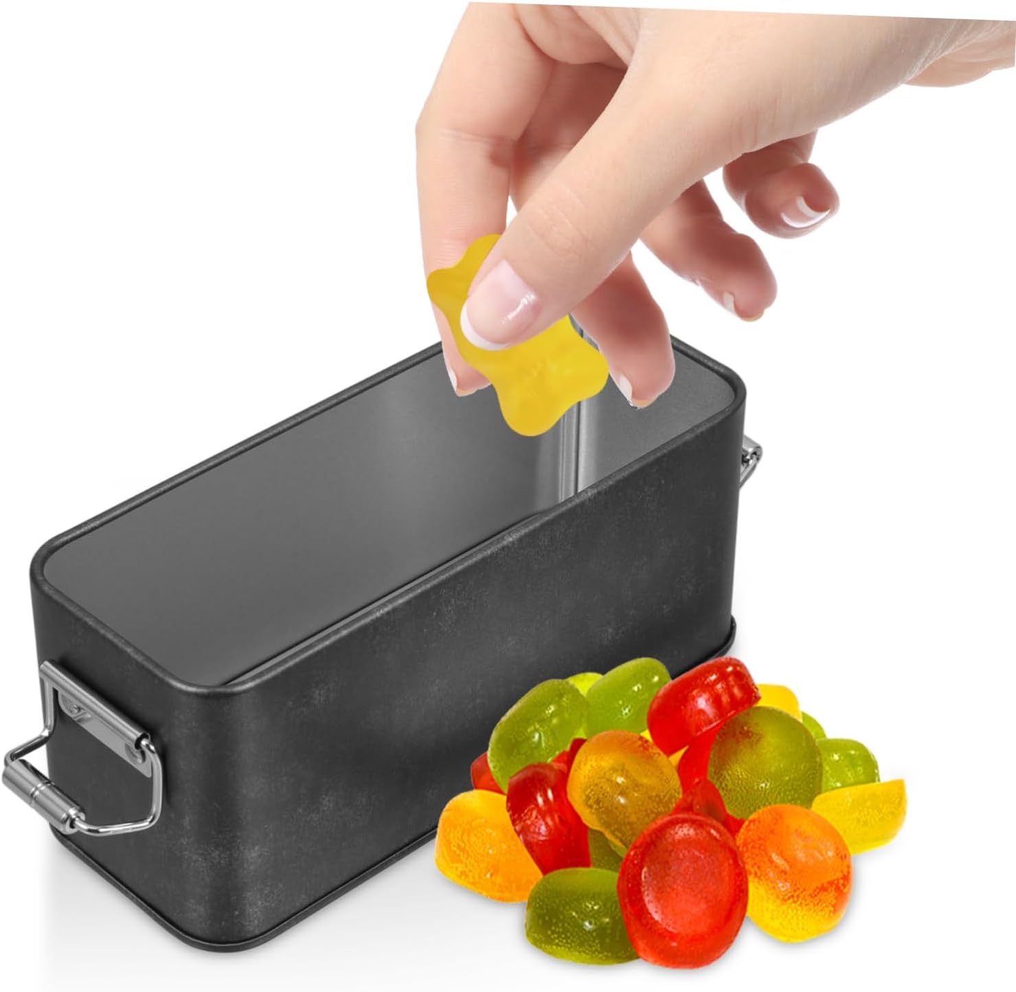 Vintage Tin Storage Box with Lid for Cookies Candies and Biscuits