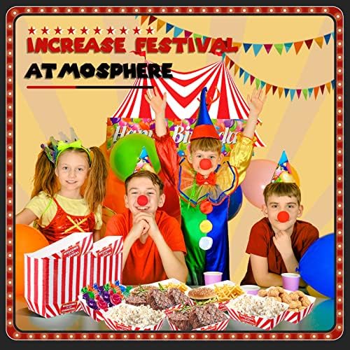 200 Piece Carnival Theme Serving Trays for Parties