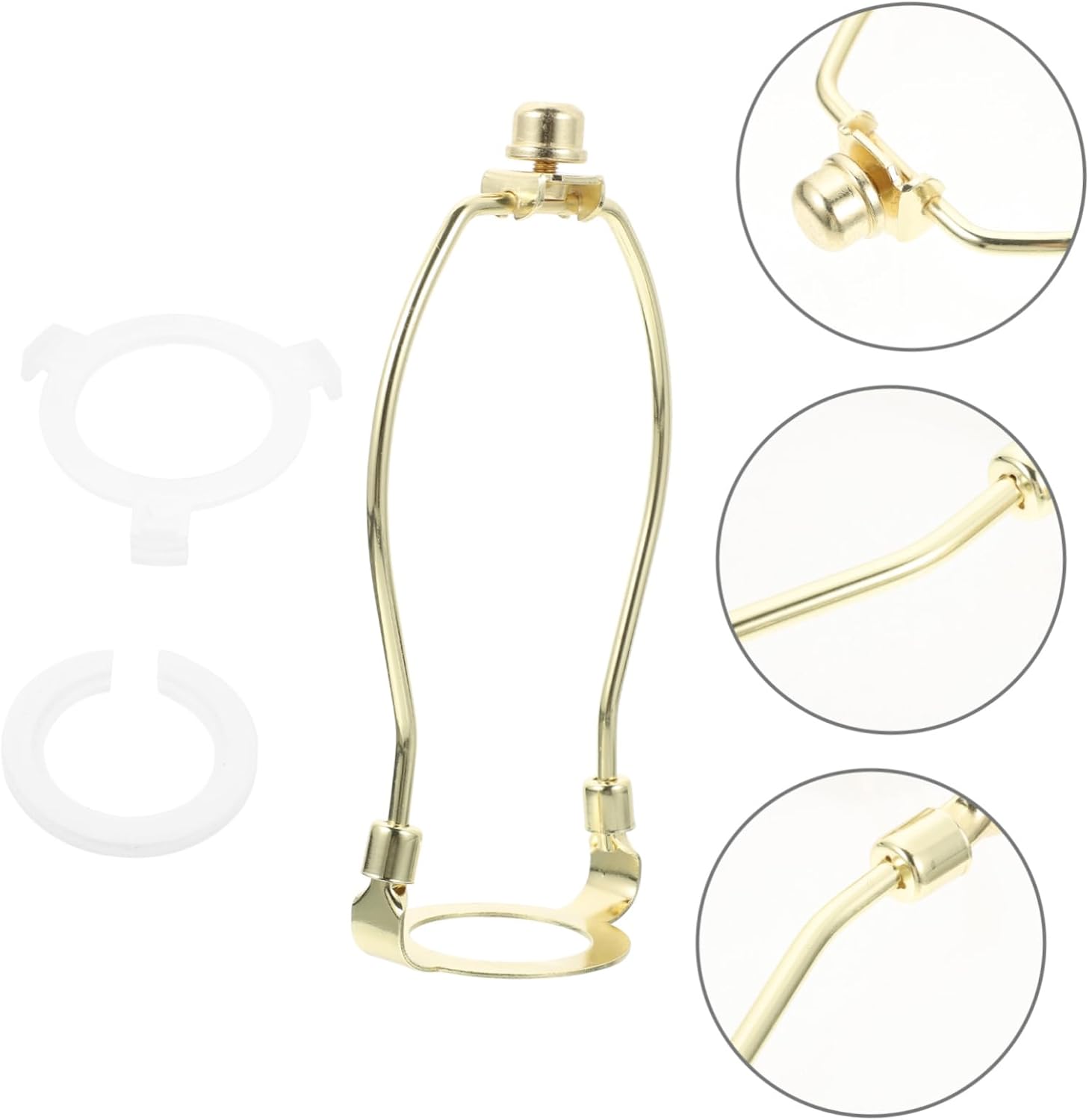 Heavy Duty Lamp Shade Harp Adapter for Table and Floor Lamps