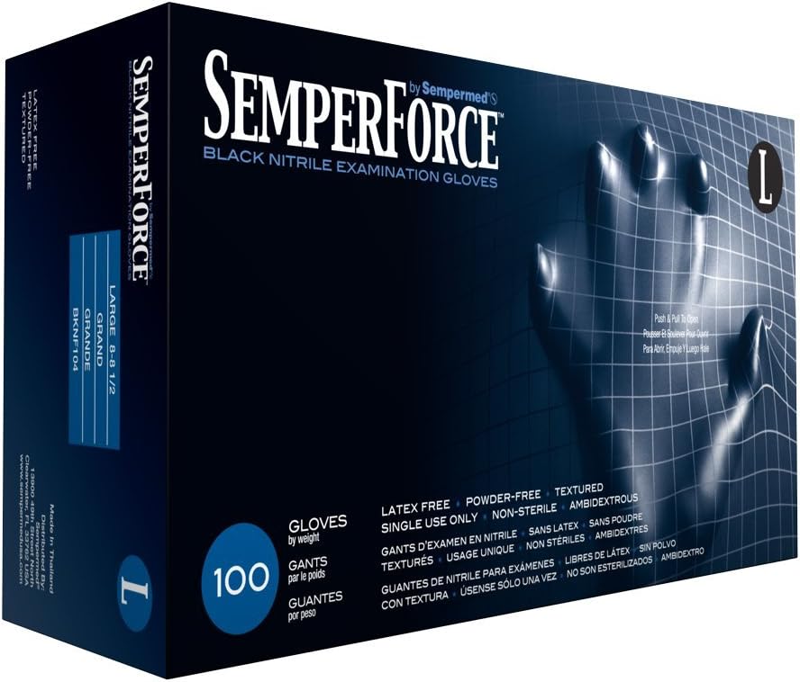 SemperForce Nitrile Exam Gloves 65 Mil 100 Pack 1