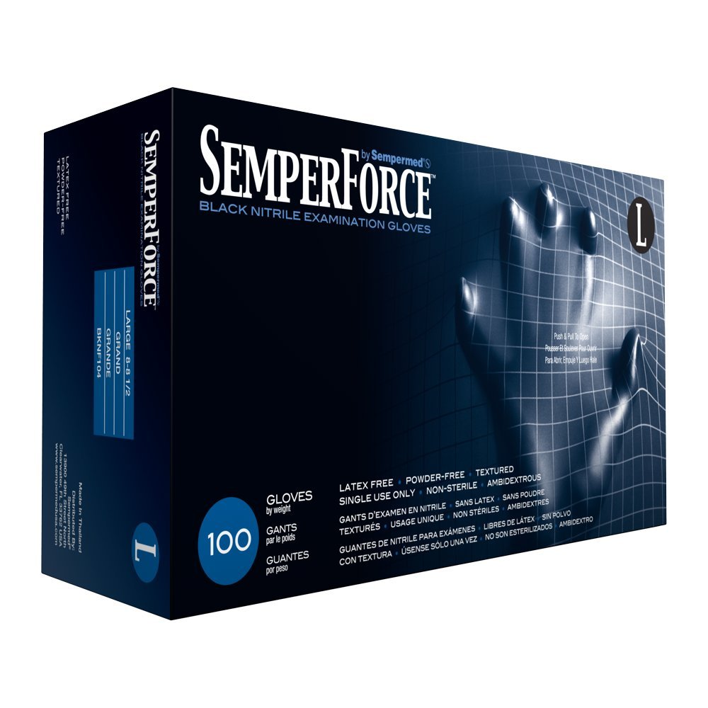 SemperForce Nitrile Exam Gloves 65 Mil 100 Pack