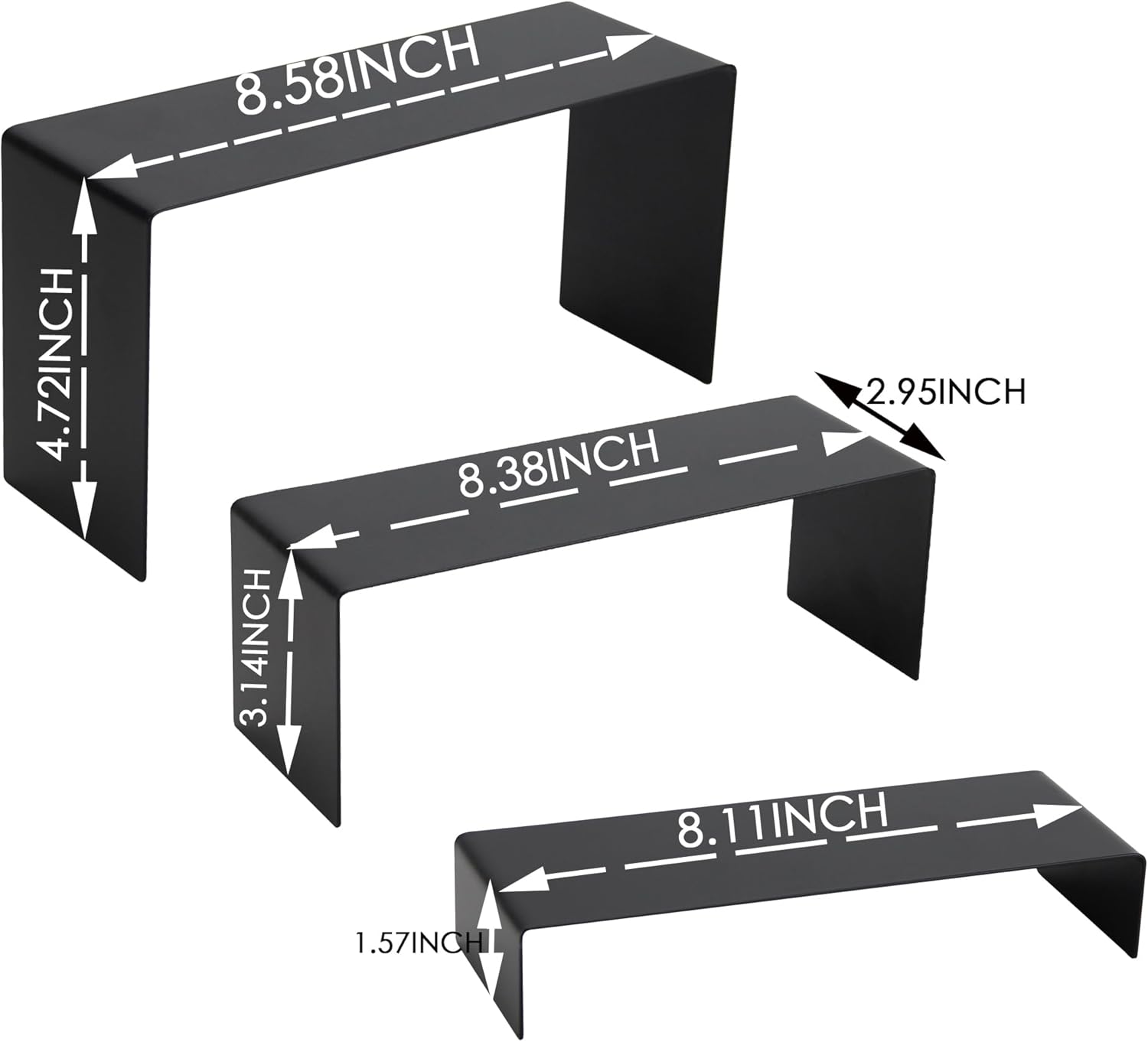 ihomecooker 6 Pc Metal Display Risers for Retail Shoe Cupcake Dessert Stand