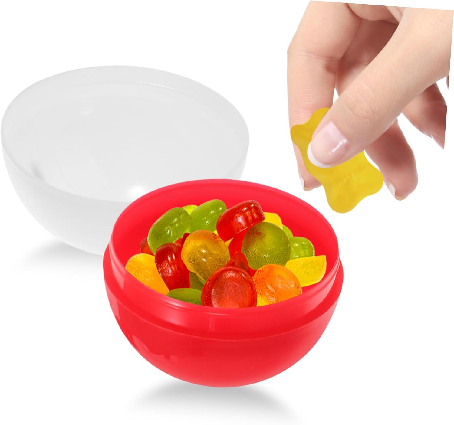 50pcs Fillable Twisted Vending Machine Candy Holders