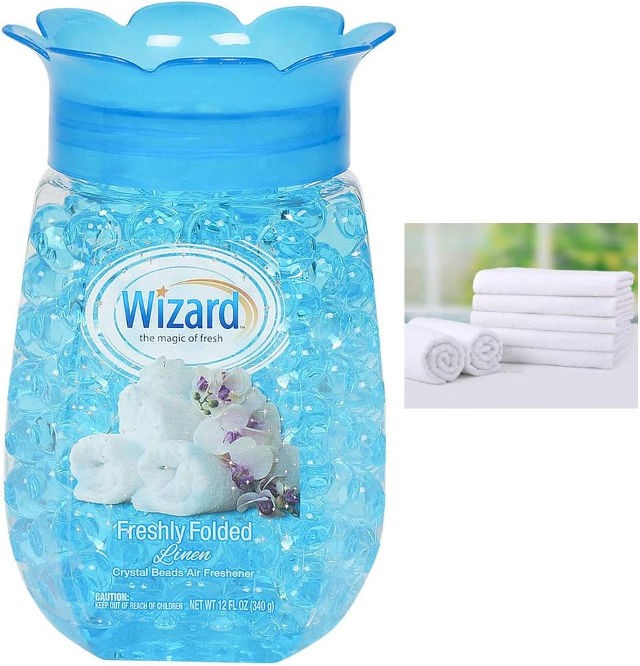 6 Wizard Odor Eliminator Gel Beads 12oz for Home and Auto