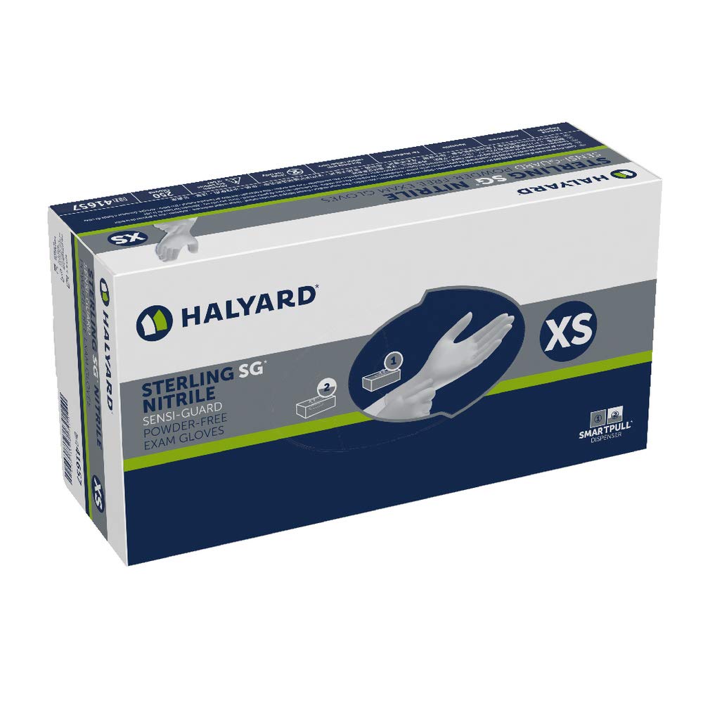 HALYARD Sterling SG Nitrile Exam Gloves 95 Inch Case of 2500