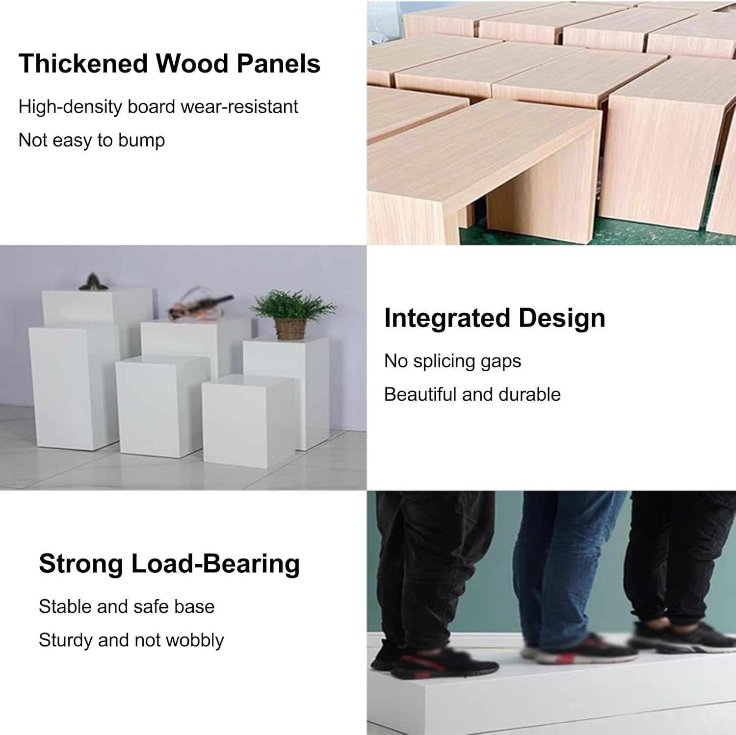 OMESDA Cube Display Pedestal Stands 40x40x80cm