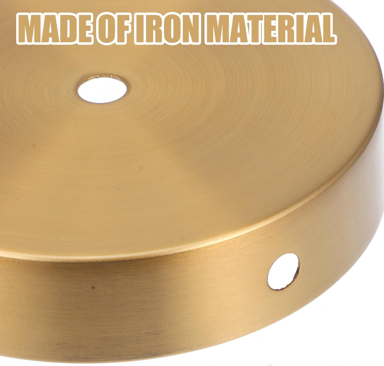 Amosfun Round Iron Table Lamp Base Universal Stand for Home Decor