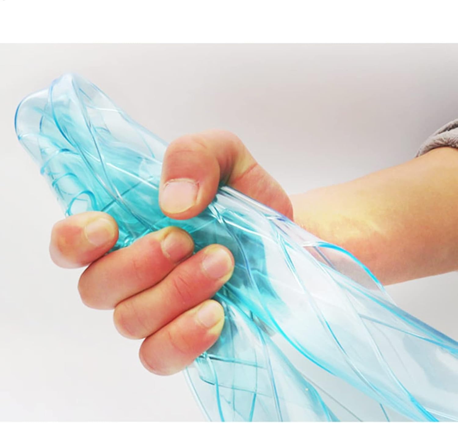 NOSYI Blue PVC Ribbed Strip Curtain 10pcs