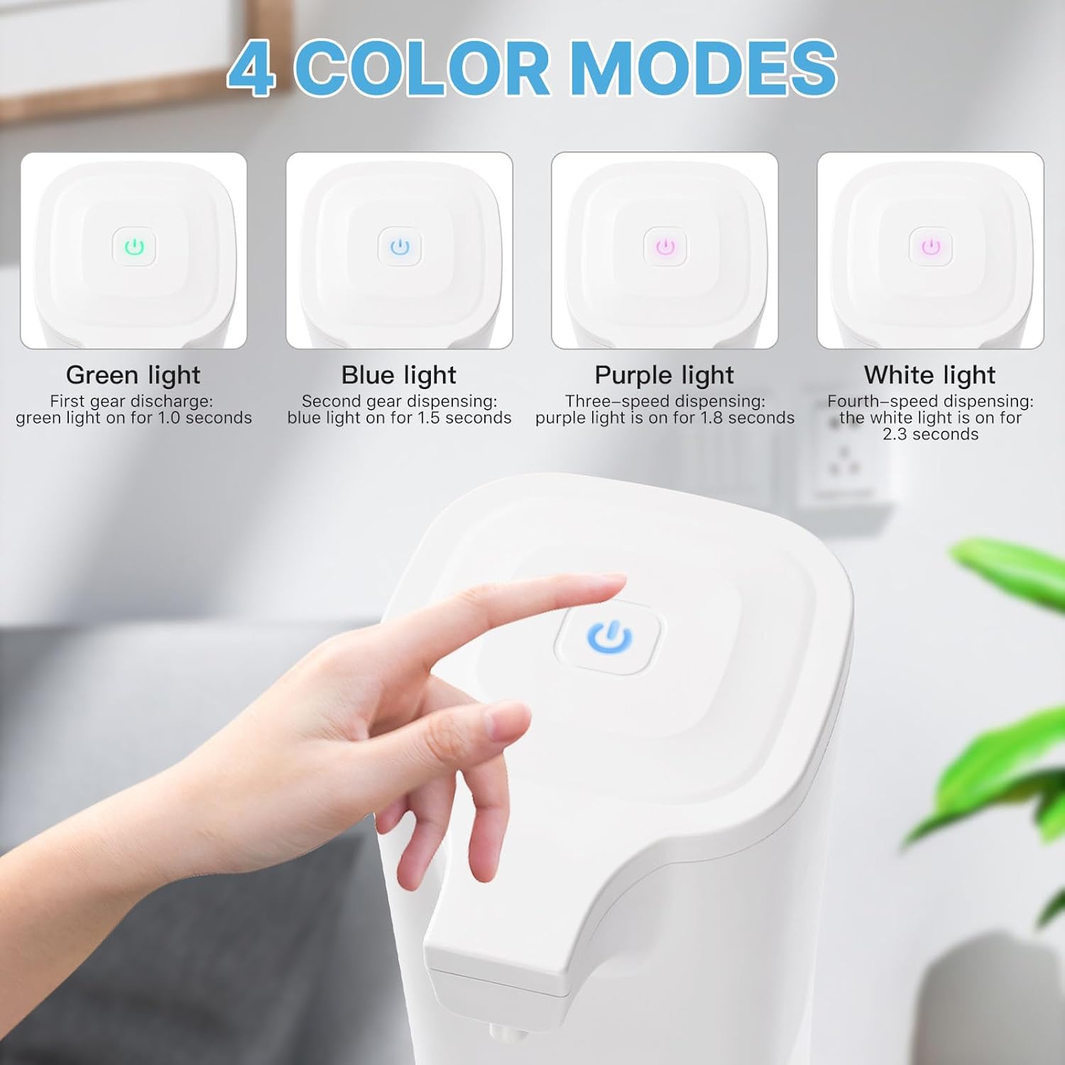 Touchless Alcohol Spray Dispenser with 4 Modes and IPX6 Waterproof