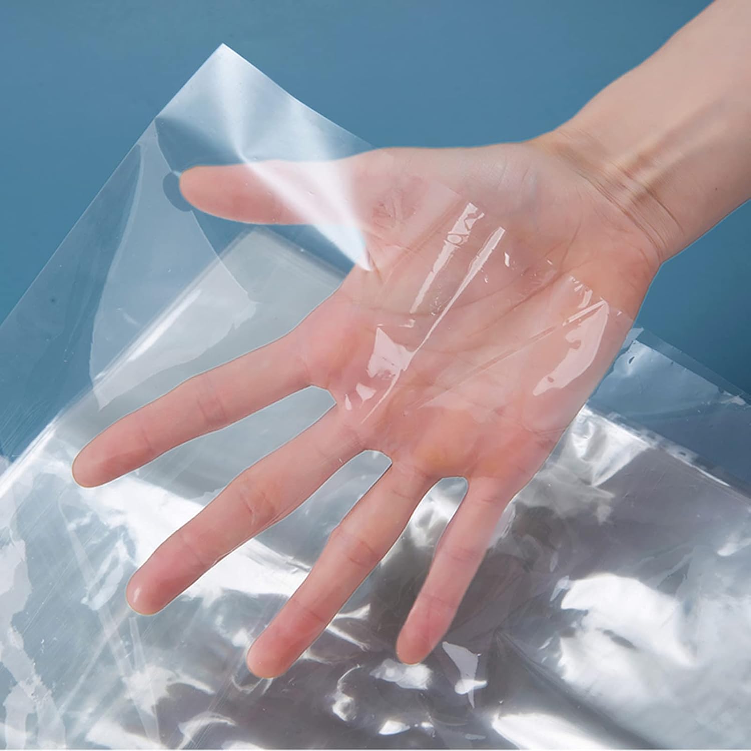 Morepack 200 Pcs 5x6 Inches Clear PVC Shrink Wrap Bags