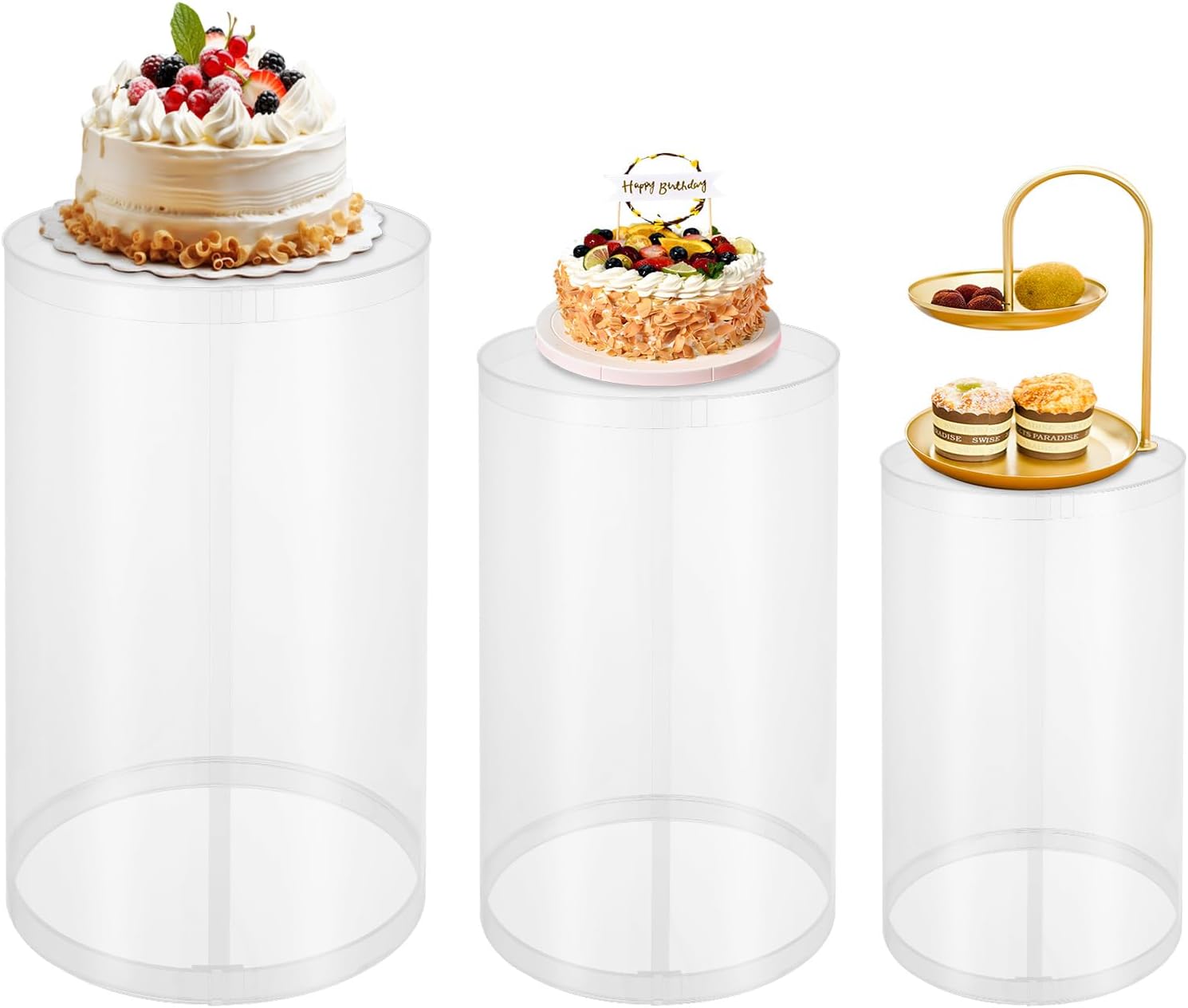 Gworobie Cake Pedestal Stand Set of 3