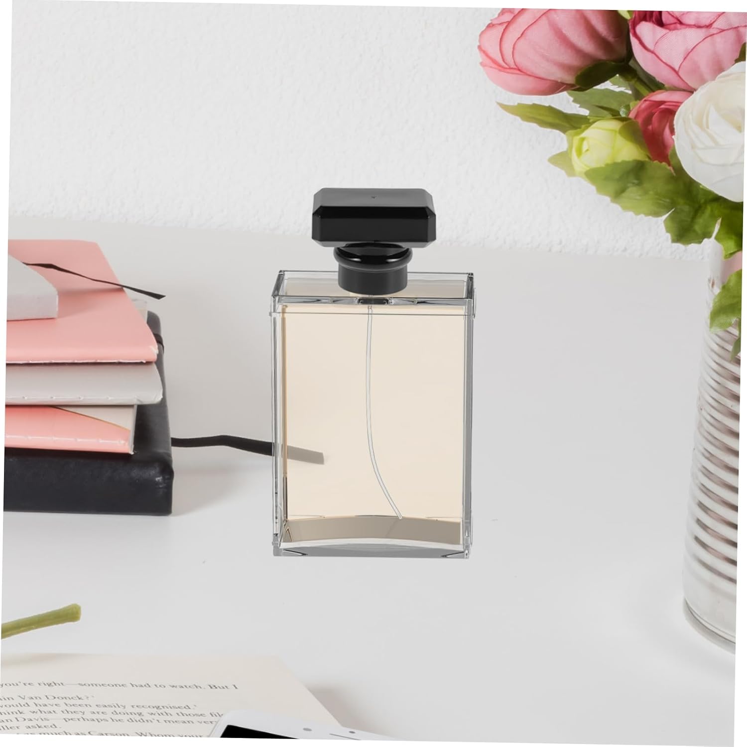 5pcs Elegant Plastic Perfume Bottle Caps Round Lids Screw Cap Covers for Travel Work Parties 1