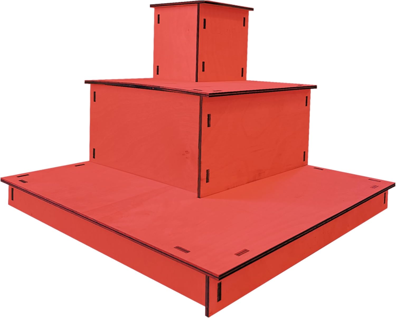 3-Tier Wooden Display Stand Portable Customizable