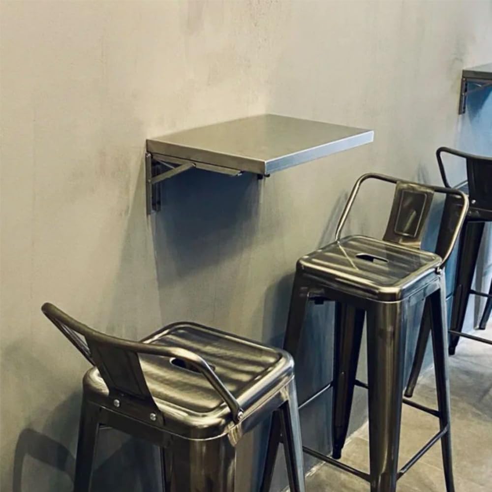 236 x 16 Inch Stainless Steel Folding Wall Shelf